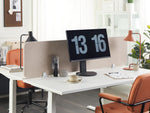 Schreibtischtrennwand beige 160 x 40 cm WALLY