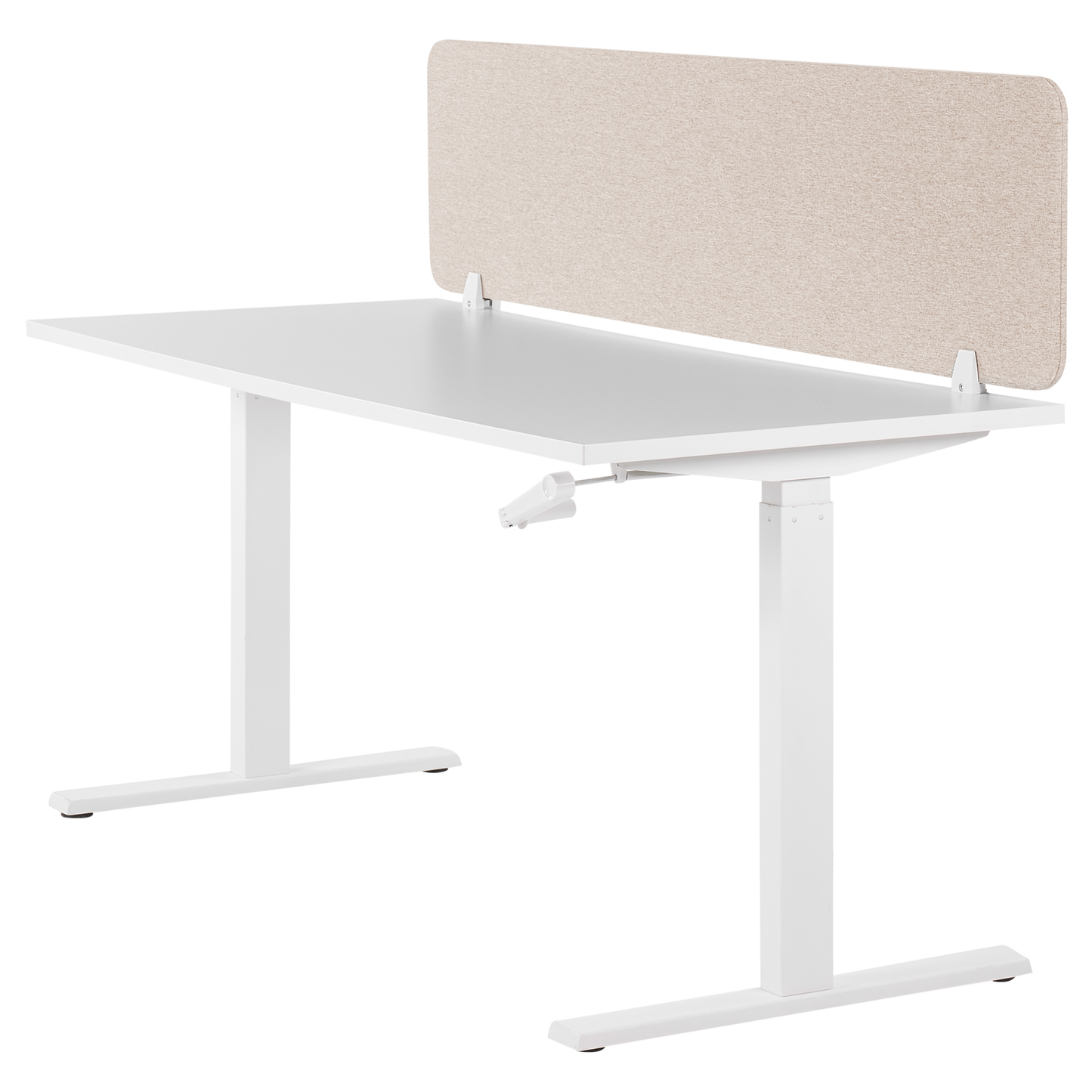 Schreibtischtrennwand beige 160 x 40 cm WALLY