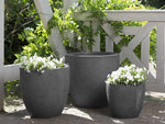 Blumenkübel KANNIA Keramik 36 cm Graphitgrau