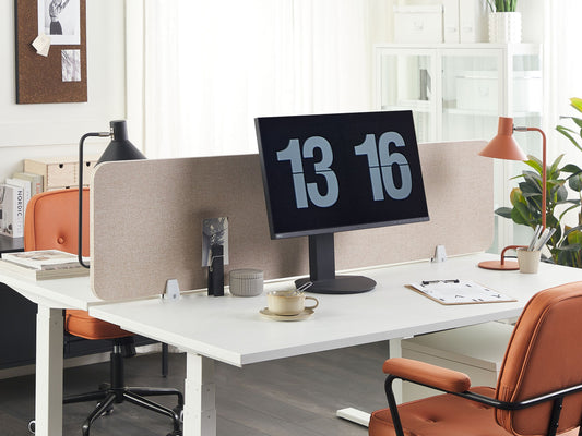 Schreibtischtrennwand beige 180 x 40 cm WALLY