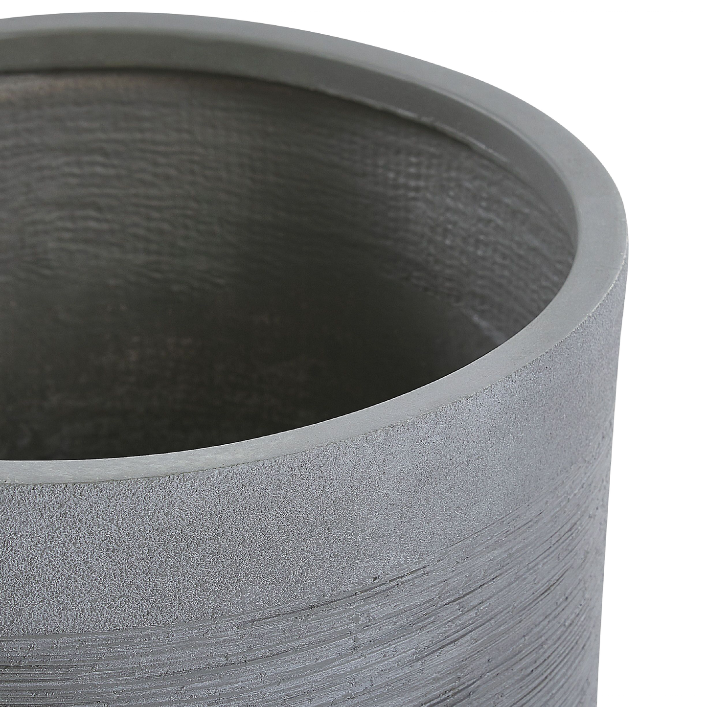 Blumentopf grau rund 34 x 34 x 32 cm SAMOS