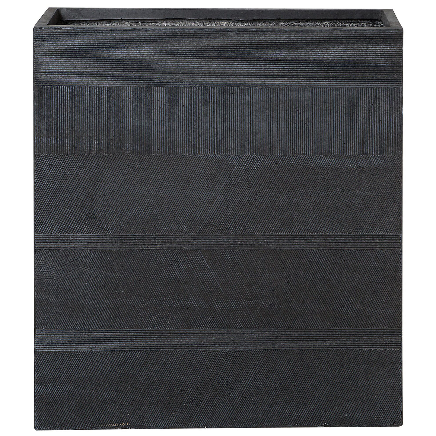 Blumentopf schwarz rechteckig 80 x 30 x 92 cm THIMENA