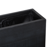 Blumentopf schwarz rechteckig 80 x 30 x 92 cm THIMENA