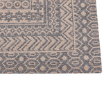 Teppich Jute beige / grau 160 x 230 cm geometrisches Muster Kurzflor BAGLAR
