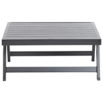 Garten Ecksofa mit Tisch 5-Sitzer COCCORINO Metall Grau