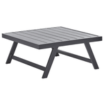 Garten Ecksofa mit Tisch 5-Sitzer COCCORINO Metall Grau