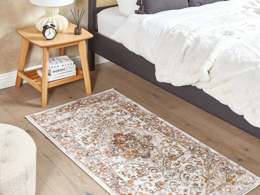 Teppich beige / braun 80 x 150 cm orientalisches Muster VAYK