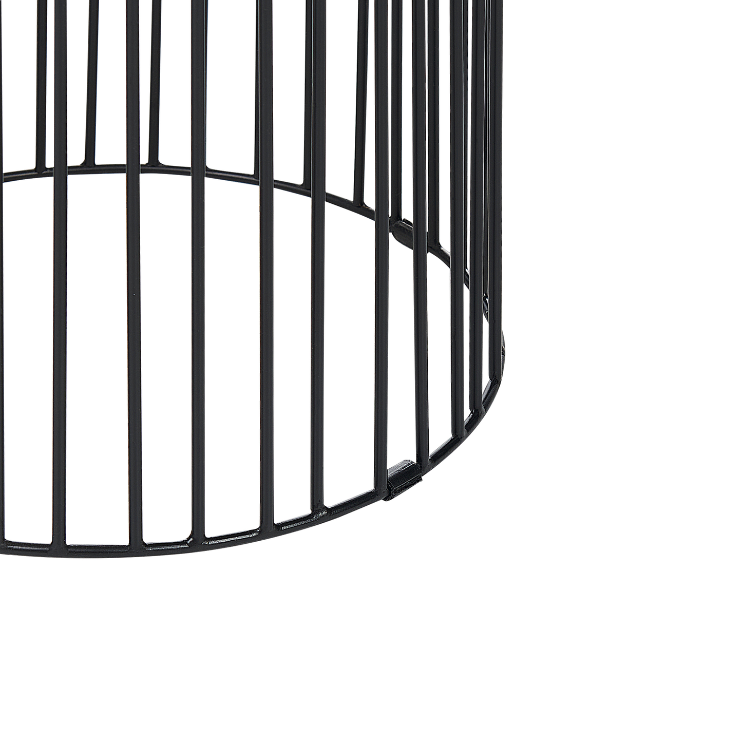 Beistelltisch Mango Holz hellbraun / schwarz rund ⌀ 36 cm WILLS