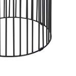 Beistelltisch Mango Holz hellbraun / schwarz rund ⌀ 36 cm WILLS