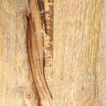 Beistelltisch Mango Holz hellbraun / schwarz rund ⌀ 36 cm WILLS