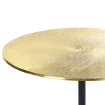 Beistelltisch Aluminium gold / schwarz rund ø 36 cm ERAVUR