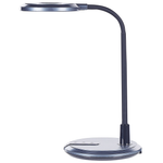 LED Schreibtischlampe COLUMBA verstellbar Metall Schwarz