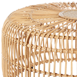 Garten Beistelltisch Rattan natürlich ⌀ 85 cm RANDAZZO