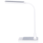 LED Schreibtischlampe CENTAURUS mit Dimmer Metall Weiss