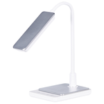 LED Schreibtischlampe CENTAURUS mit Dimmer Metall Weiss