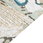 Teppich Baumwolle mehrfarbig 140 x 200 cm Vogelmotiv Kurzflor ARIHA