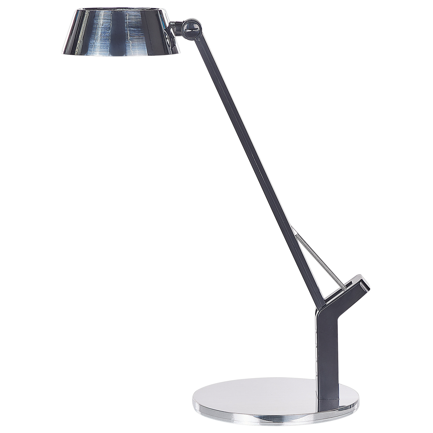 LED Schreibtischlampe CHAMAELEON mit Dimmer Metall Silber