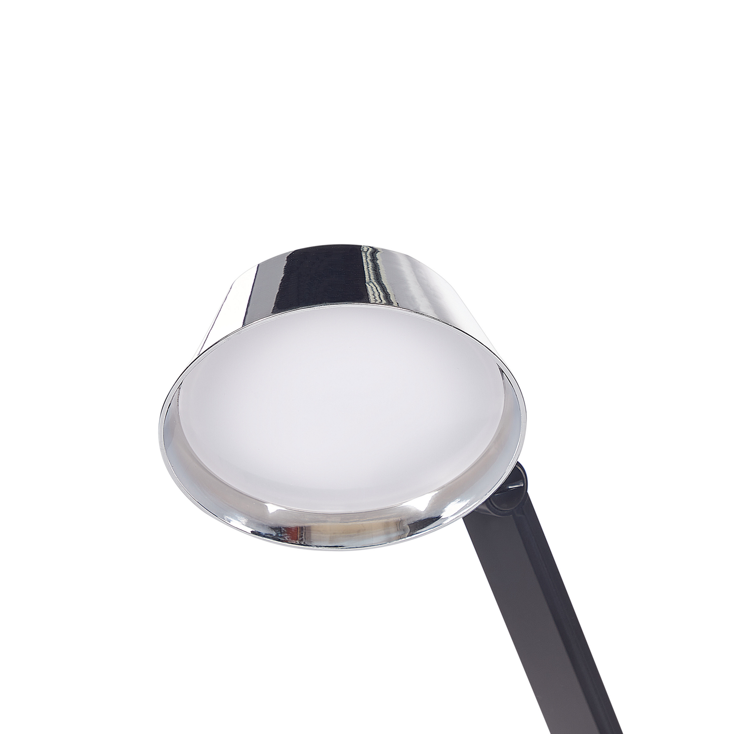 LED Schreibtischlampe CHAMAELEON mit Dimmer Metall Silber