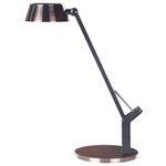 LED Schreibtischlampe CHAMAELEON mit Dimmer Metall Kupfer