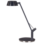 LED Schreibtischlampe CHAMAELEON mit USB-Anschluss Metall Messing