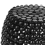 Beistelltisch 2er Set schwarz Perlen-Optik oval UHANA