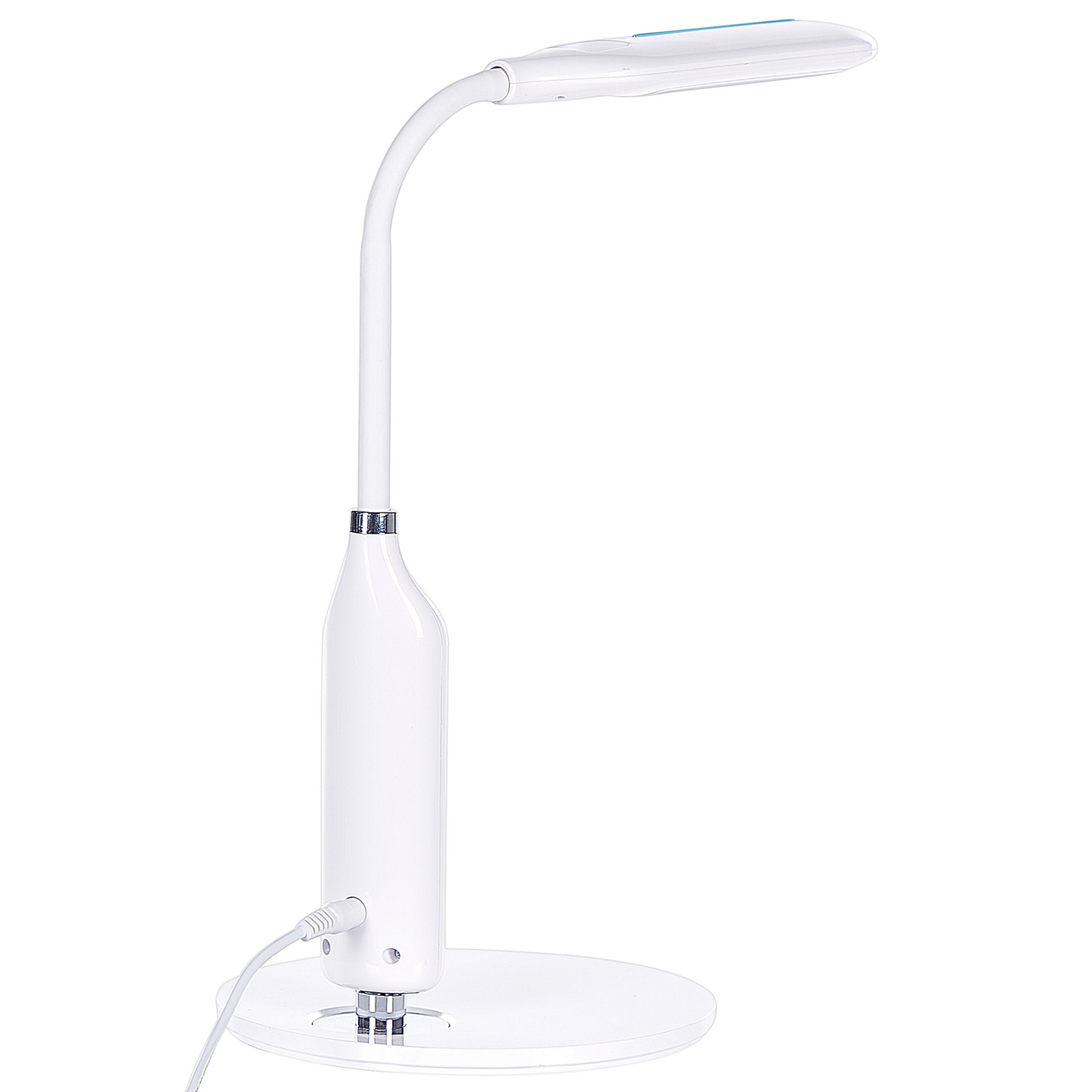 LED Schreibtischlampe CYGNUS mit Dimmer Metall Weiss