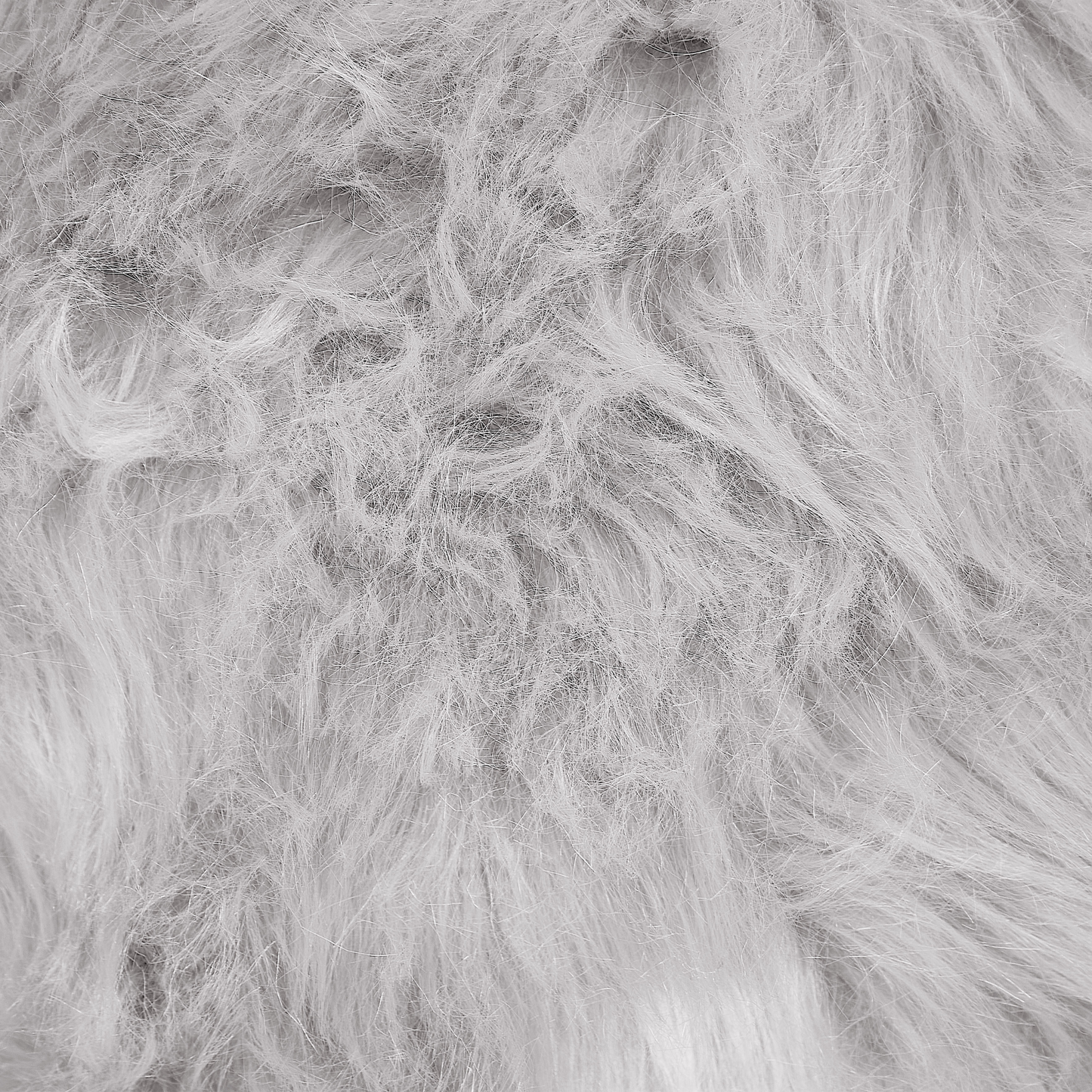 Dekokissen 2er Set LUBHA Webpelz 42 x 42 cm Hellgrau Ohne Muster