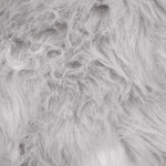 Dekokissen 2er Set LUBHA Webpelz 42 x 42 cm Hellgrau Ohne Muster