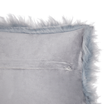 Dekokissen 2er Set LUBHA Webpelz 42 x 42 cm Dunkelblau Ohne Muster