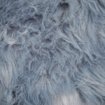 Dekokissen 2er Set LUBHA Webpelz 42 x 42 cm Dunkelblau Ohne Muster