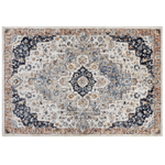 Teppich mehrfarbig 200 x 300 cm orientalisches Muster Kurzflor HERMON