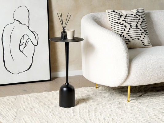 Beistelltisch Aluminium schwarz rund ⌀ 30 cm SELWYN