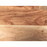 Beistelltisch Mango Holz hellbraun / silber rund ø 22 cm JABIRU