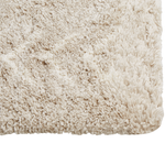 Teppich hellbeige 80 x 150 cm geometrisches Muster Shaggy KAPAN