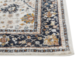 Teppich beige / blau orientalisches Muster 200 x 300 cm Kurzflor ARATES
