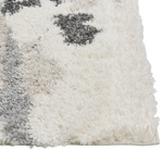 Teppich weiss / grau 200 x 300 cm Shaggy Langflor GORIS