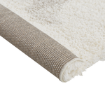 Teppich weiss / grau 200 x 300 cm abstraktes Muster Shaggy MASIS