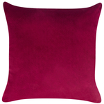 Dekokissen 2er Set GOLDENROD Samtstoff 45 x 45 cm Burgunderrot Pflanzenmuster