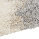 Teppich weiss / grau 200 x 300 cm abstarktes Muster Shaggy MARTUNI