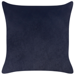 Dekokissen 2er Set GOLDENROD Samtstoff 45 x 45 cm Schwarz Pflanzenmuster