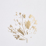 Dekokissen 2er Set GOLDENROD Samtstoff 45 x 45 cm Weiss Pflanzenmuster