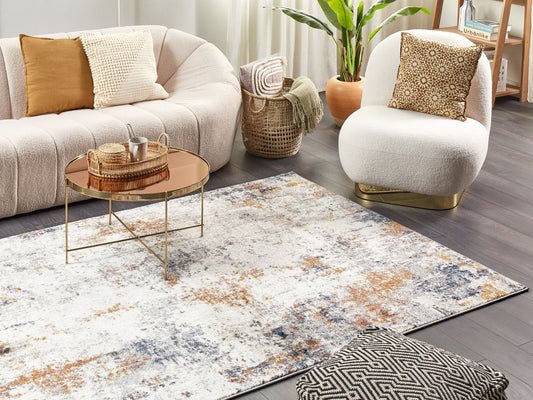 Teppich mehrfarbig 160 x 230 cm abstraktes Muster Kurzflor SHATIN