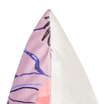 Dekokissen 2er Set ANEMONES Samtstoff 45 x 45 cm Pastellrosa Blumenmuster