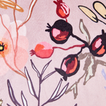 Dekokissen 2er Set ANEMONES Samtstoff 45 x 45 cm Pastellrosa Blumenmuster