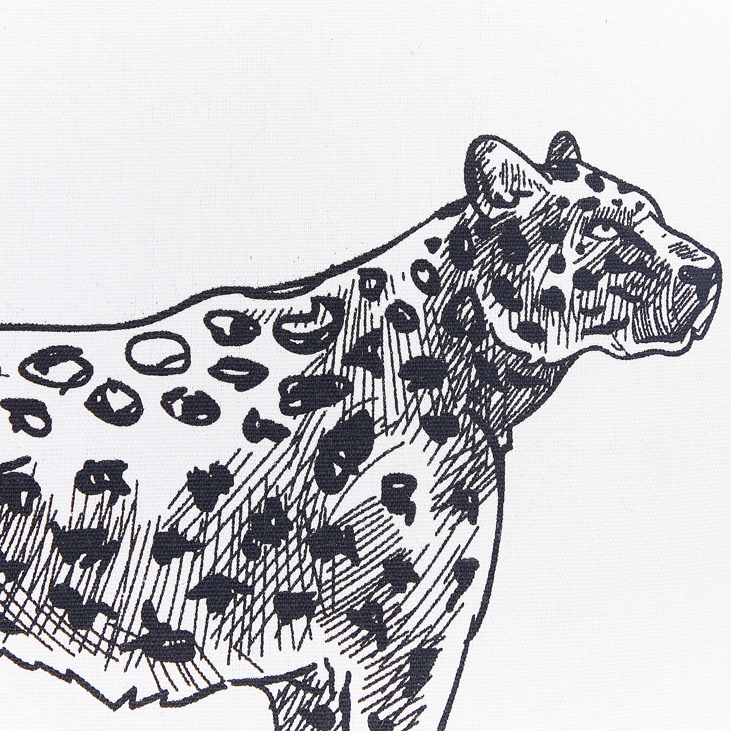 Dekokissen 2er Set MARULA Baumwolle 45 x 45 cm Weiss Tiermuster