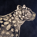 Dekokissen 2er Set MARULA Samtstoff 45 x 45 cm Schwarz Tiermuster