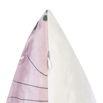 Dekokissen 2er Set CYCLAMEN Samtstoff 45 x 45 cm Pastellrosa Blumenmuster