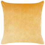 Dekokissen 2er Set MARULA Samtstoff 45 x 45 cm Senfgelb Tiermuster