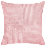 Dekokissen 2er Set MILLET Cord 43 x 43 cm Rosa Geometrisches Muster