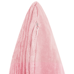 Dekokissen 2er Set MILLET Cord 43 x 43 cm Rosa Geometrisches Muster